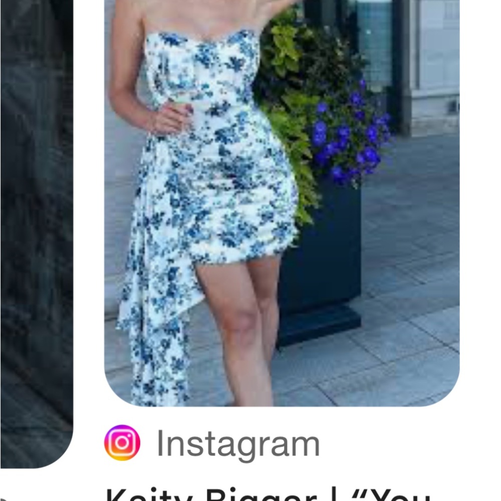 Elegant Blue Floral Dress NWT !!!!